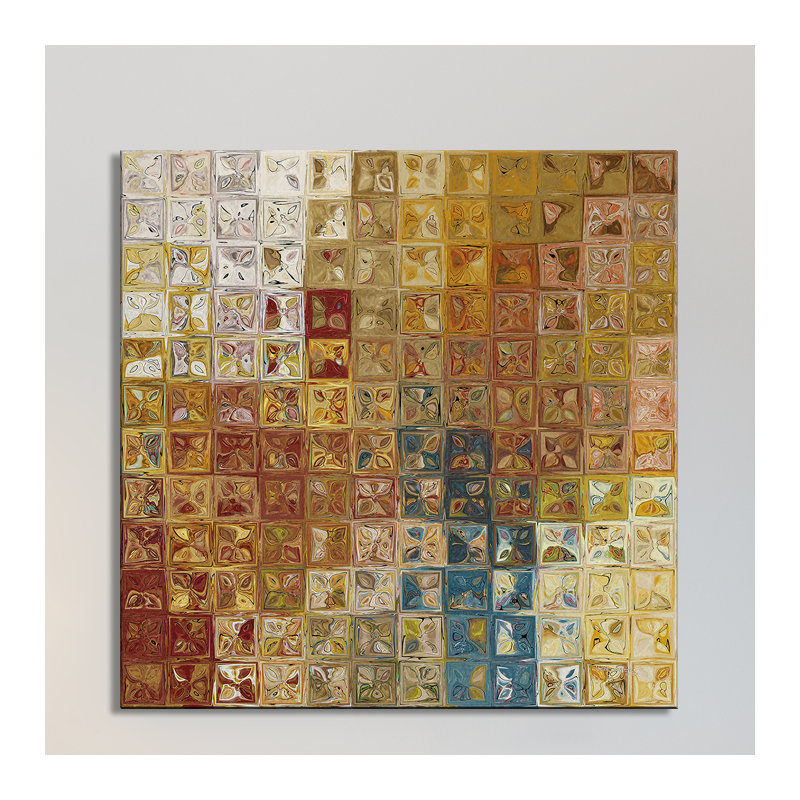 « tile art 5, 2013 », impression, Toile tendue, H 18 po x l 18 po x P 1 po