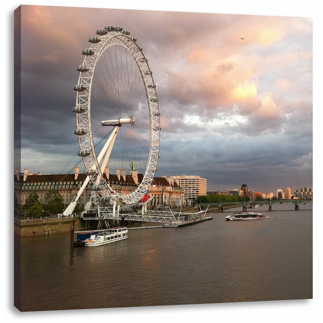 Leinwandbild Riesenrad London Eye