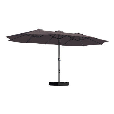 Parasol de marché 15 pi avec base