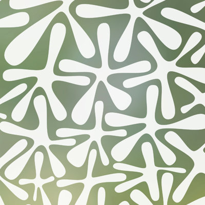 Abstract Non-Wall Damaging Window Decal