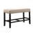 Counter Height Dining Bench - Fabric Upholstered Seat With Nailhead Trim-2021900105