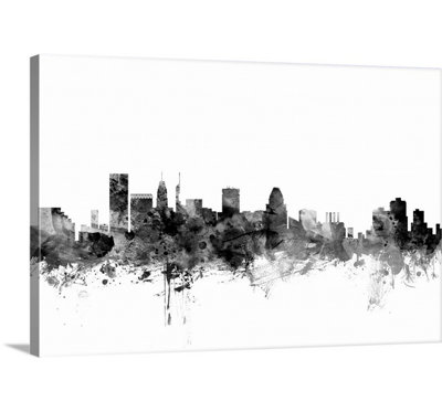 Francy " Baltimore Maryland Skyline " by Michael Tompsett
