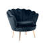 Fauteuil demi-tonneau en velours de 82,55 cm de large-1250672076