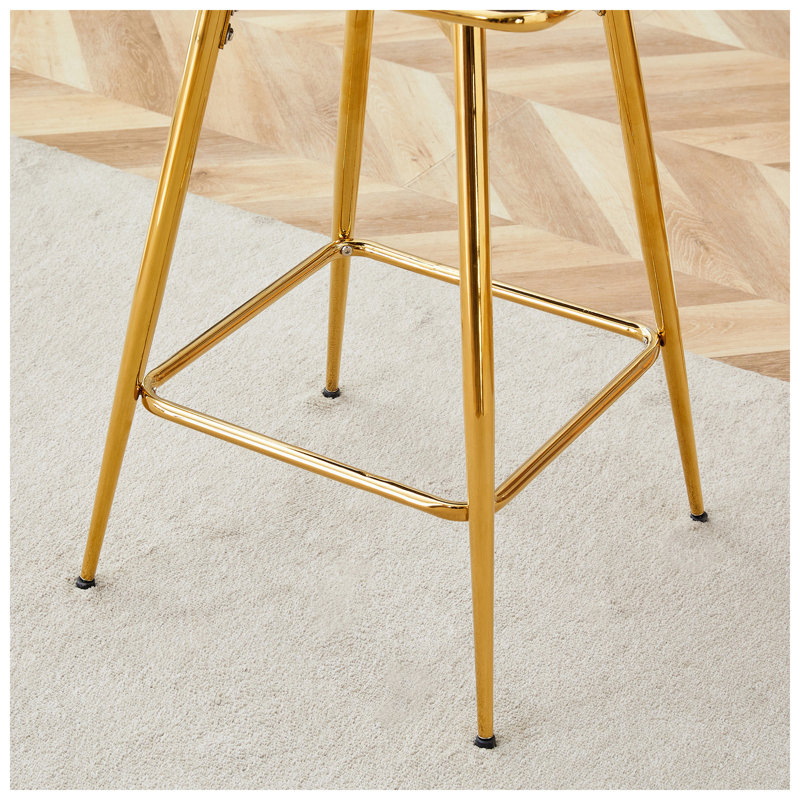 Ensemble de tabourets de bar pivotants en lin et coton l 20,4 po x P 15 po x H 34,6 po Sunny