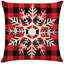 Housses de coussin abstraites en lin 18 x 18 po pour Noël