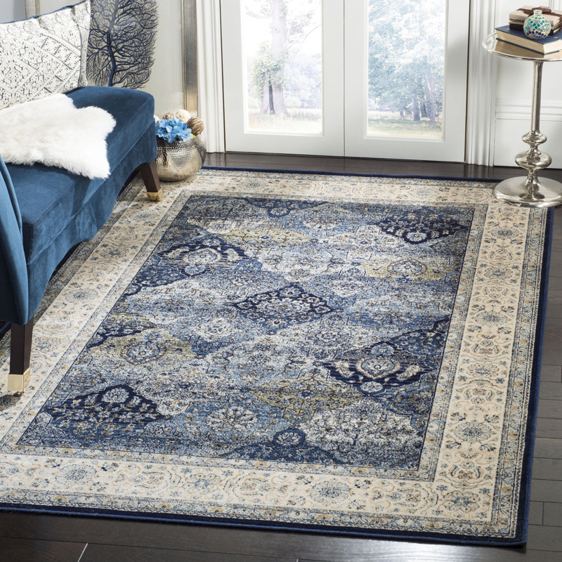 Tapis oriental 100% viscose Persian Garden, Rectangle 6 pi 7 po x 9 pi 6 po