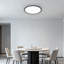 Plafonnier encastré rond simple en acrylique DEL 19,7 po Deshunda-311098144-313926570