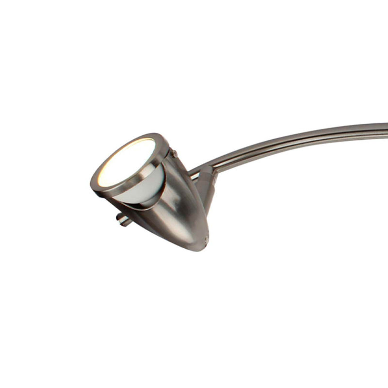 Brushed Nickel 3-Light LED Flush Mount Ceiling Fixture