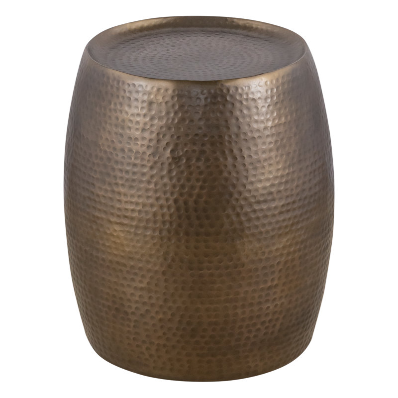 Suellen Auric Hammered End Table, Gold