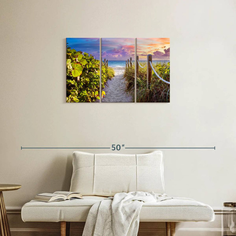 Gillard Sandy Path avec Seagrapes, Floride, H 20 po x l 33 po