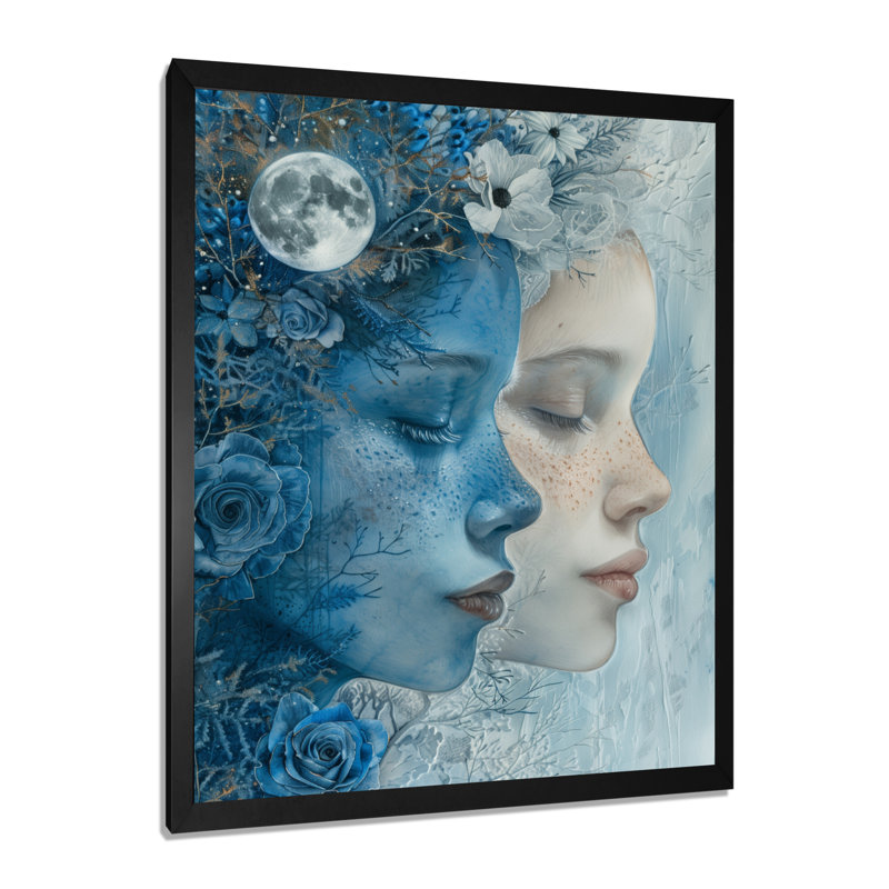 Blanc astral bleu, céleste, jumeaux célestes Gémeaux - astronomie, décoration murale Gémeaux, H 20 po x l 12 po x P 1 po