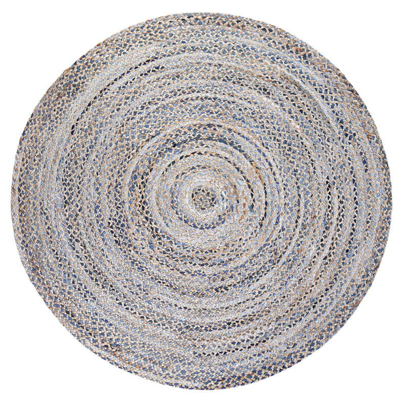 Flatweave Geometric Indoor Rug, Round 8'