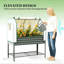 Bacs à fleurs pratiques, bacs à plantes d'extérieur, jardin surélevé, gris foncé-1616992109