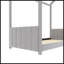 Twin Size Velvet House Bed