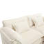 Canapé double surdimensionné avec repose-pieds et poches latérales, canapé confortable