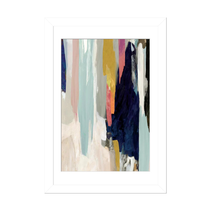 Somber - reproduction d'art murale - papier d'art encadré, H 24 po x l 16 po, Blanc