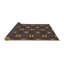 Tapis noir/violet tissé à la machine-1224822591