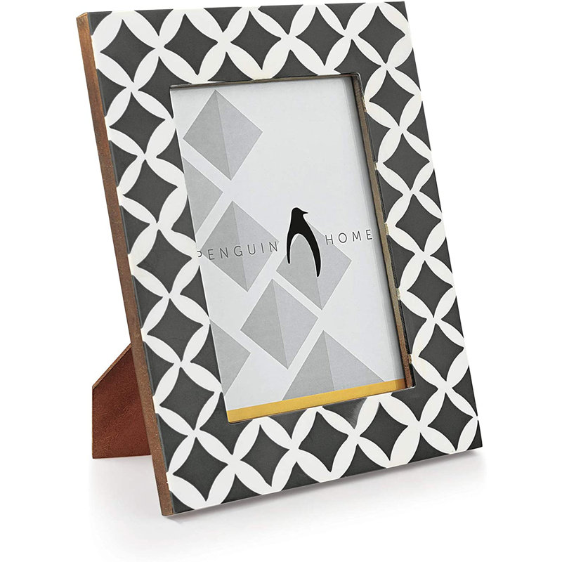 Bevelled Picture Frame, 26.5cm H x 21.8cm W x 26.8cm  D, Grey