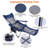 Reclining Folding Camping Chair with Adjustable Backrest, Footrest & Headrest, Heavy-Duty Steel Frame, Breathable Mesh, Cup Holder & Carry Bag, Supports up to 330 lbs