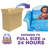 Marshmallow Furniture 2 Pack 2-in-1 Flip Open Foam Compressed Sofa Bed, Moana