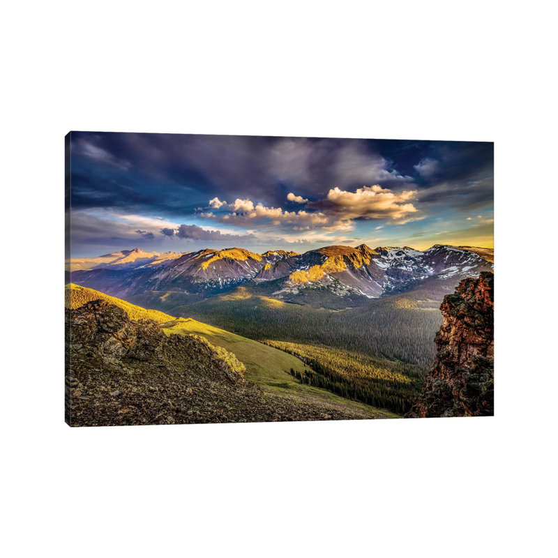 Parc national des montagnes Rocheuses, Colorado, États-Unis Paysage montagneux et Valley au coucher du soleil par Jaynes Gallery-impression d’art graphique