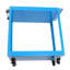 Chariot à outils sur roulettes, chariot utilitaire en acier robuste avec roues verrouillables, chariot de service industriel d'une capacité de 400 lb pour garage, entrepôt, atelier (bleu vif à deux couches)