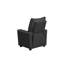 Fauteuil inclinable pour enfants en cuir de polyuréthane noir 23 po avec porte-gobelet Perline-129422860