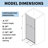 34-36 in.W x 72 in.H Pivot Frameless Glass Shower Door with SGCC certified Glass-72146918-129687863