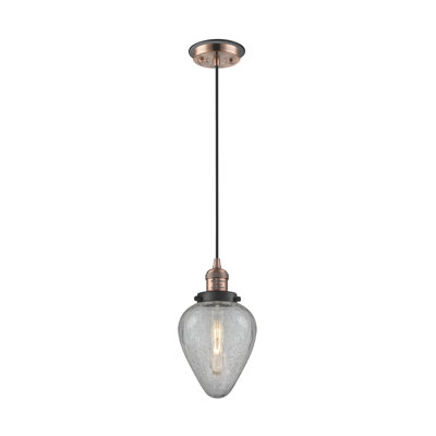 Luminaire suspendu en forme de goutte à 1 lumière Shauna