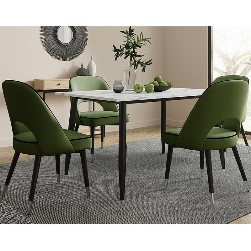 Caytlin 4 - Person Dining Set, Green