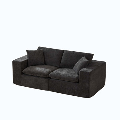 Modern Chenille cloud sofa, freely combinable