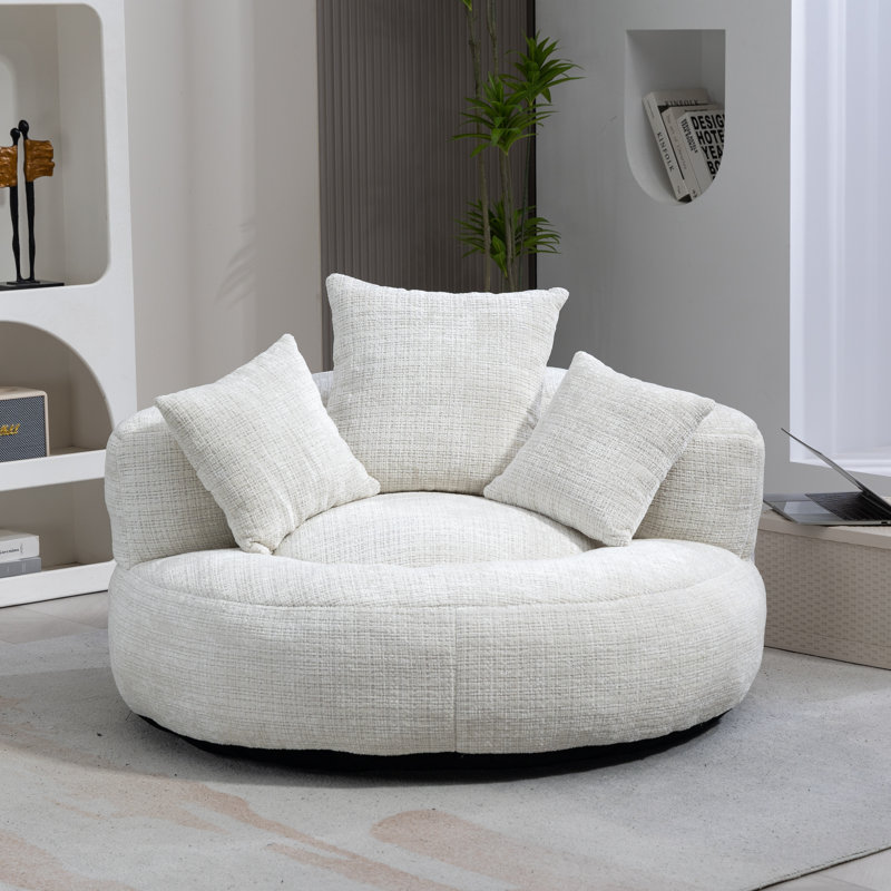  Fauteuil de jeu Bean Bag, Chenille beige