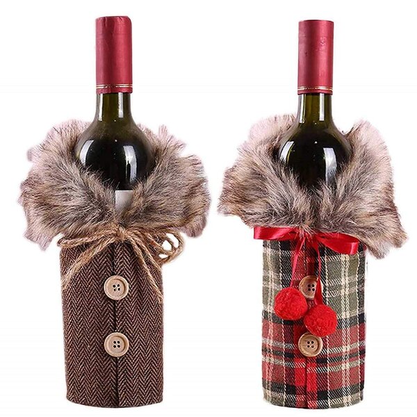 Christmas　Knit　Cover　Wine　Bottle　Wayfair