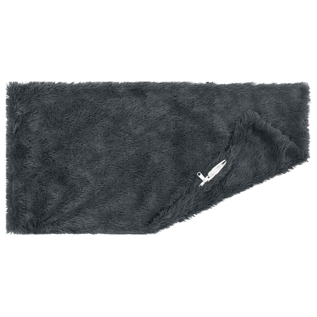Vidaxl Cushion Cover 2 Pcs Heerlen Anthracite 40 X 80 Cm Pv Fleece, Black - Image 2
