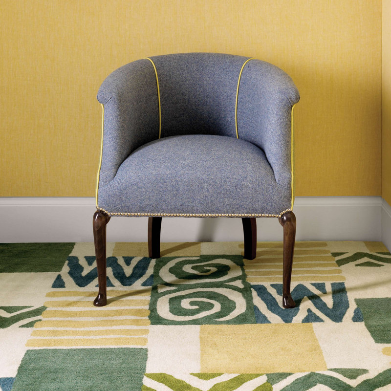 Patchwork Hand Tufted Wool Rug, Rectangle 9' x 12'