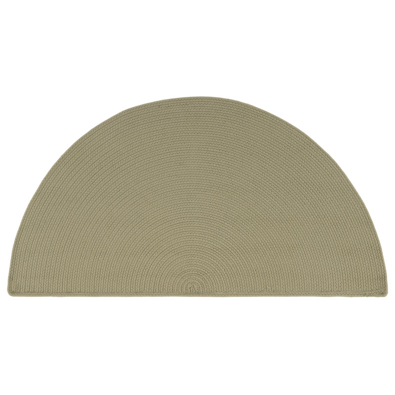 Tair Hand Woven Performance Machine Washable Solid Color Indoor/Outdoor Area Rug, Oval 3' x 5'