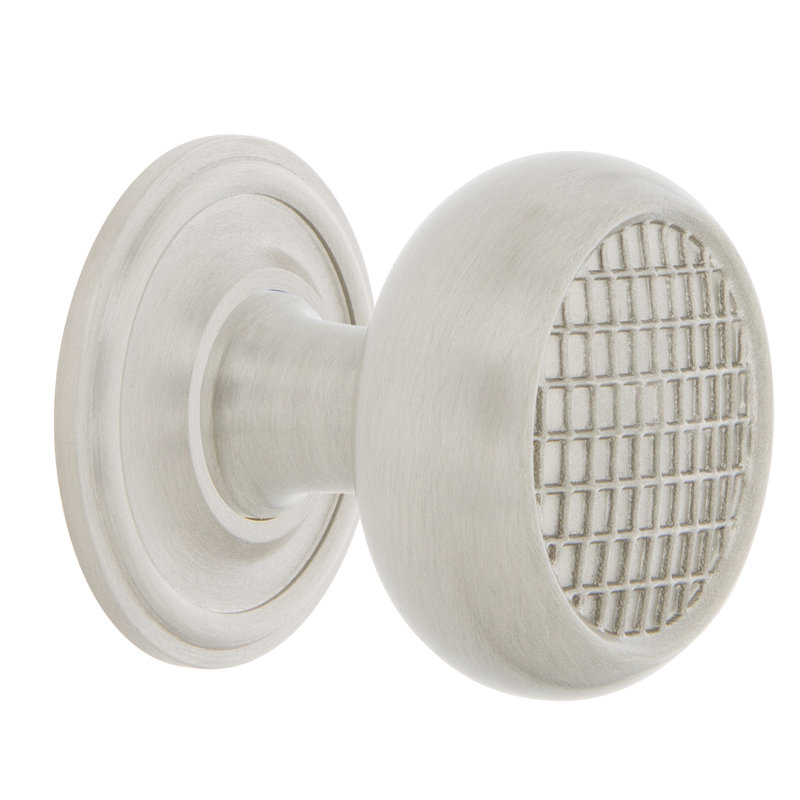 Craftsman 1 3/8" Diameter Round Knob, Satin Nickel