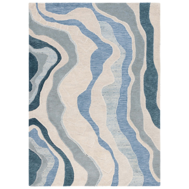 Tapis rectangulaire en laine Rodeo Drive, Rectangle de 5 pi x 8 pi