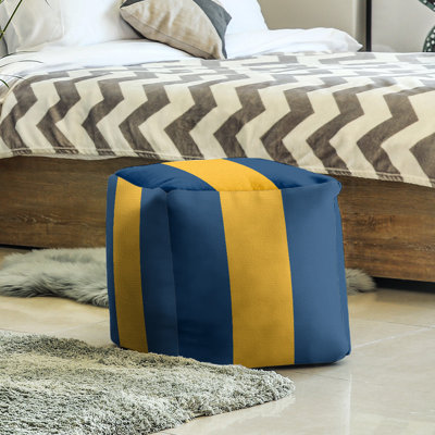 Repose-pieds cube california stripes