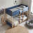 Bustillo Scandinavian Solid Wood Twin Over Twin Bunk Bed With Ladder-570831617