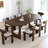 Oval Wood Double Pedestal Dining Table-972294905-972294911