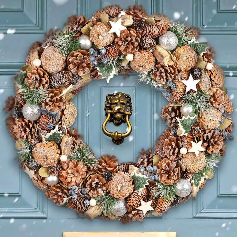 Dried Pinecones 50cm Wreath