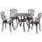 Tesha 4 - Person Patio Dining Set with Round Table