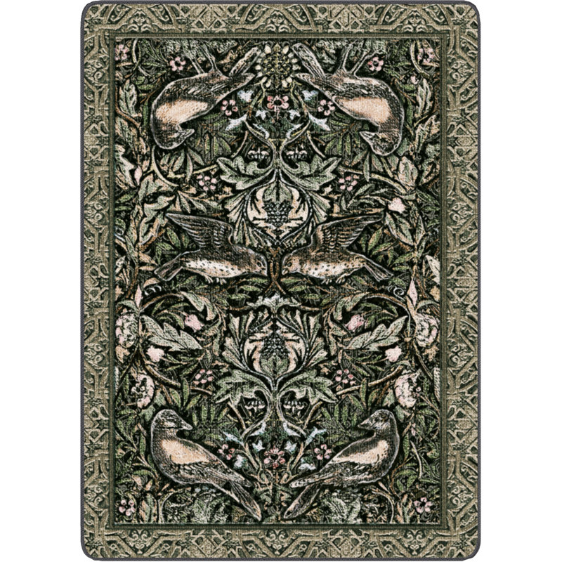 Makailah Premium EnduraStran Nylon Distressed Area Rug, Rectangle 3'10" x 5'4"