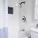 Single Handle 5-Spray Patterns Round Shower Faucet 1.8 Gpm With Corrosion Resistant And Tub Spout