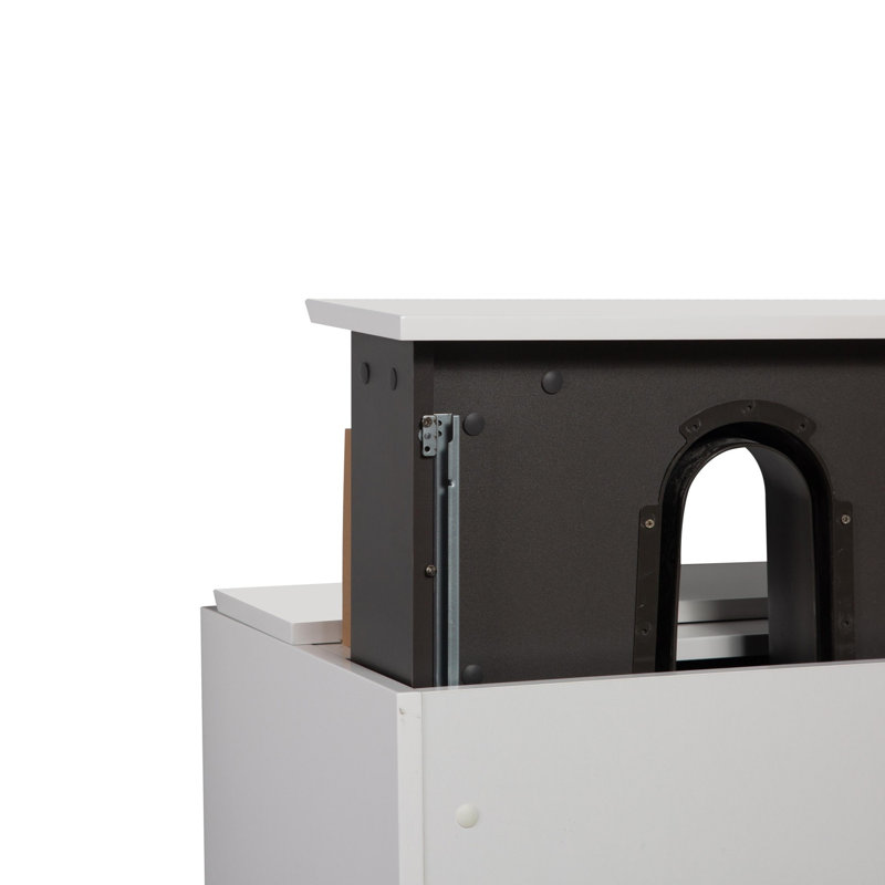 Meuble-lavabo mural moderne pour salle de bain, Blanc