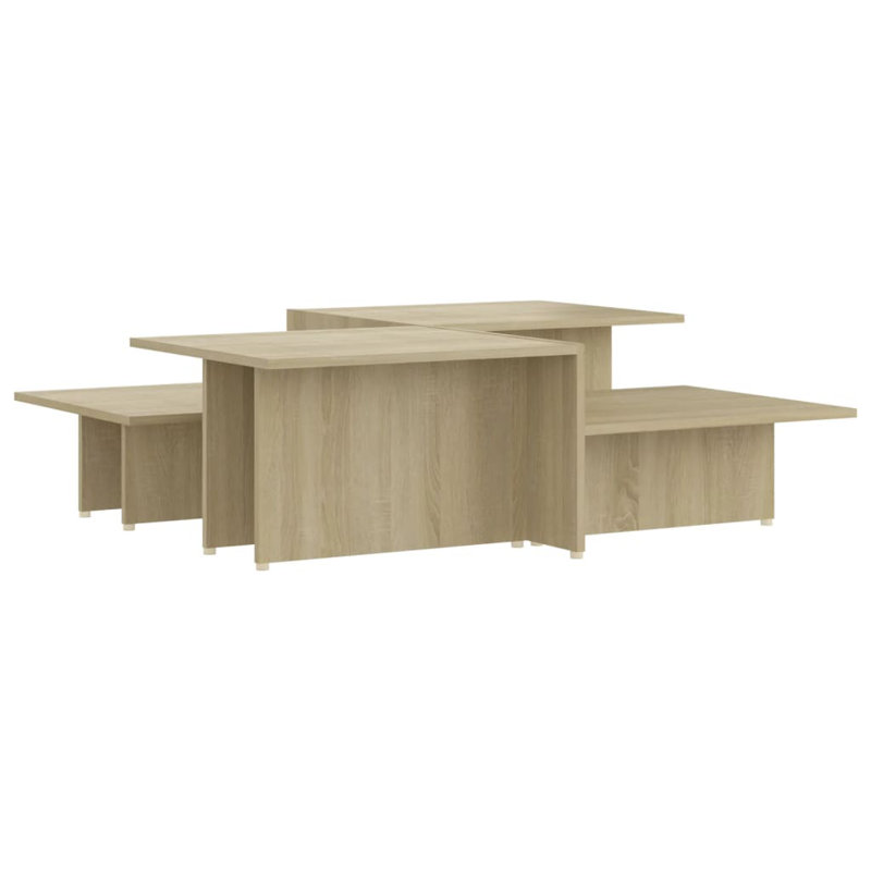 Coffee Table End Table Sofa Table Living Room Furniture Engineered Wood, Sonoma Oak, Sonoma Oak