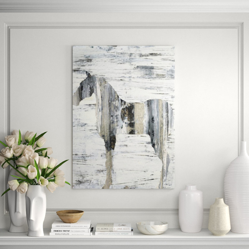 Birch II Print by Maeve Harris, Image Brush Gel, 42" H x 30" W