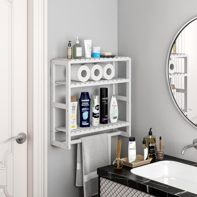 Rangement mural pour salle de bain