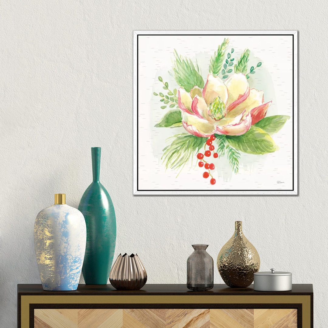 Winter Blooms V von Sue Schlabach - Galerie-verpackte Leinwand Giclée auf Leinwand